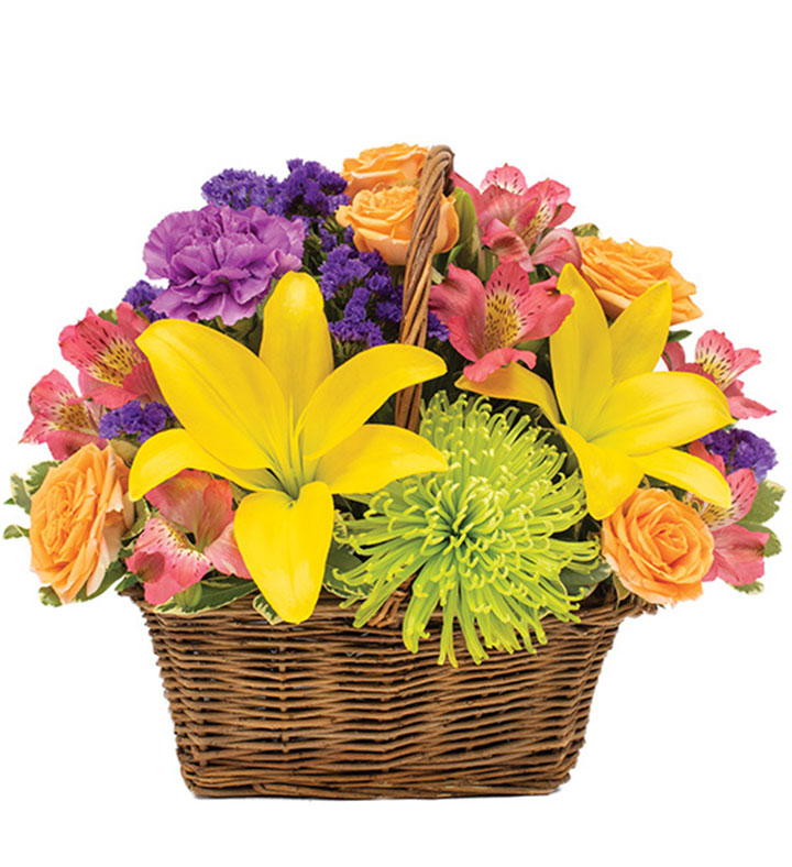 Happy Blooms Basket